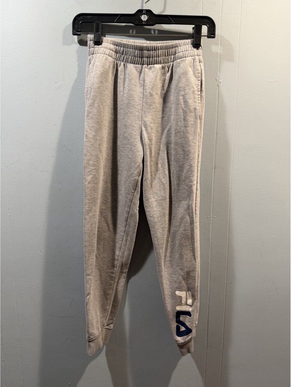 Kids Fila Sweatpants Size Medium 10 Gray